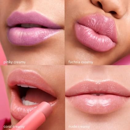 CyPlay Creamy Lip Balm Set: Berry, Cherry, Fuchsia, Pink, Coral and Nude