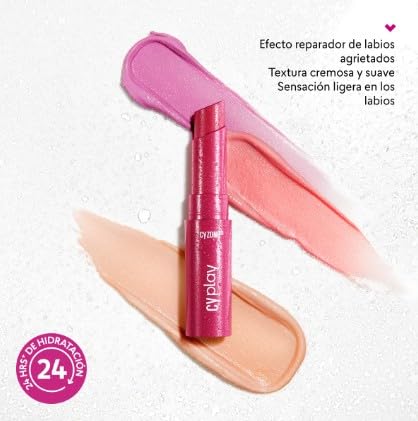 CyPlay Creamy Lip Balm Set: Berry, Cherry, Fuchsia, Pink, Coral and Nude