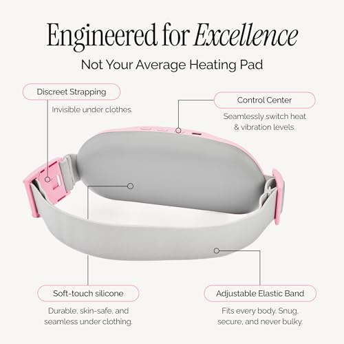 Cordless Menstrual Heating Pad with Heat & Massage