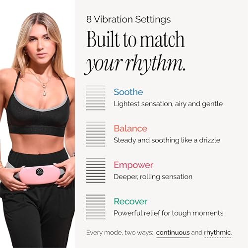 Cordless Menstrual Heating Pad with Heat & Massage