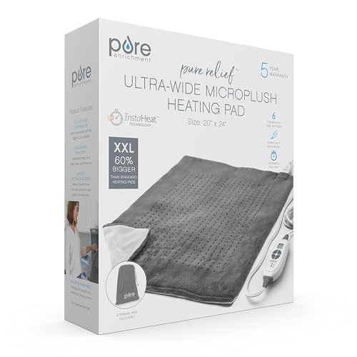 Pure Enrichment PureRelief XXL Microplush Heating Pad