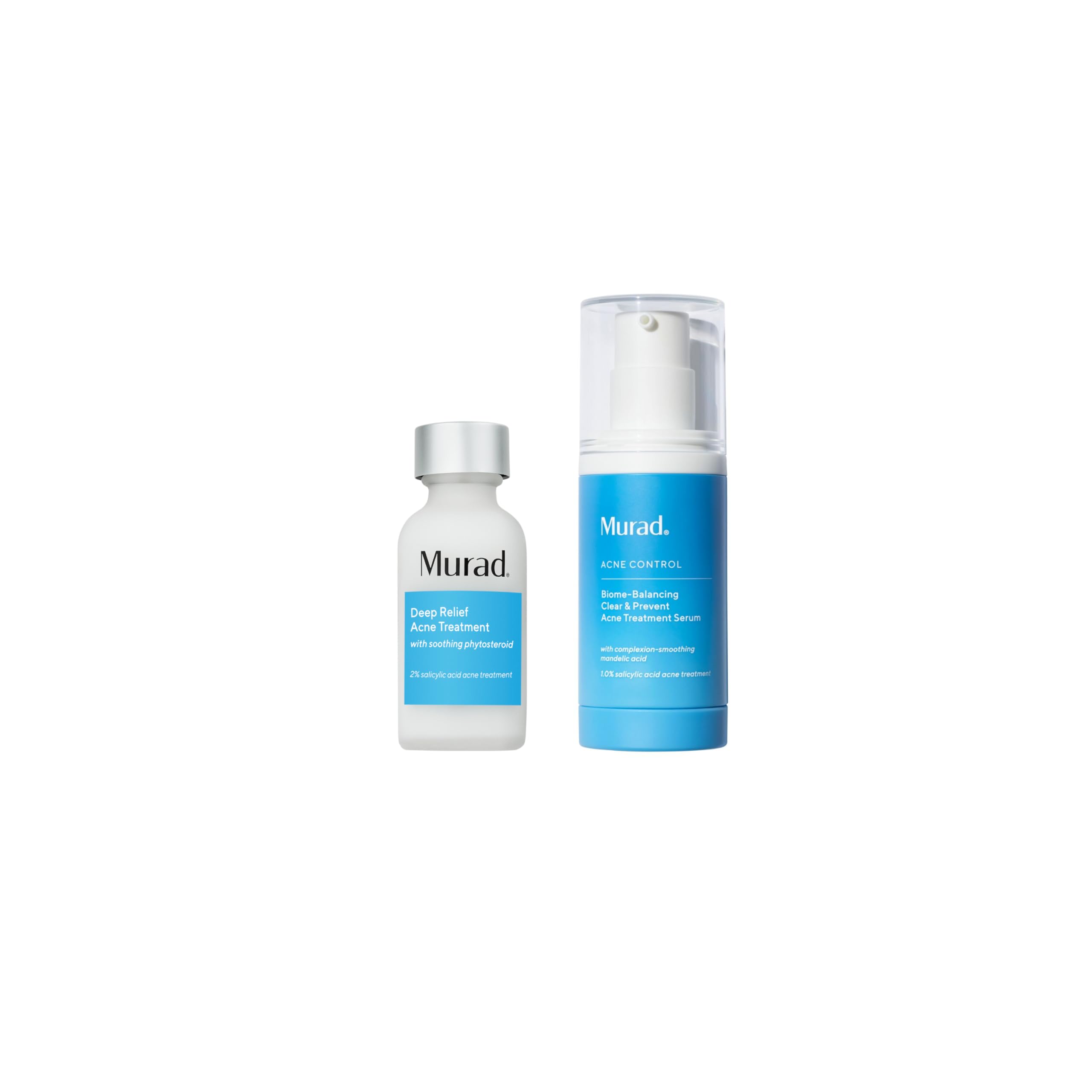 Murad Acne Dual Treatment Combo - Deep Relief and Biome-Balancing Spot Treatments with Triple Acids and Phytosteroids for Maximum Strength Clearing and Preventing Deep Painful Breakouts, Set of 2