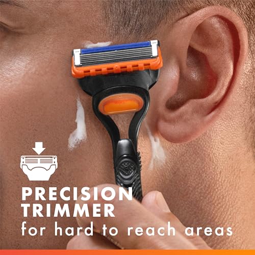 Gillette Fusion5 5-Blade Mens Razor Blade Refills, 12 Count, with Precision Trimmer