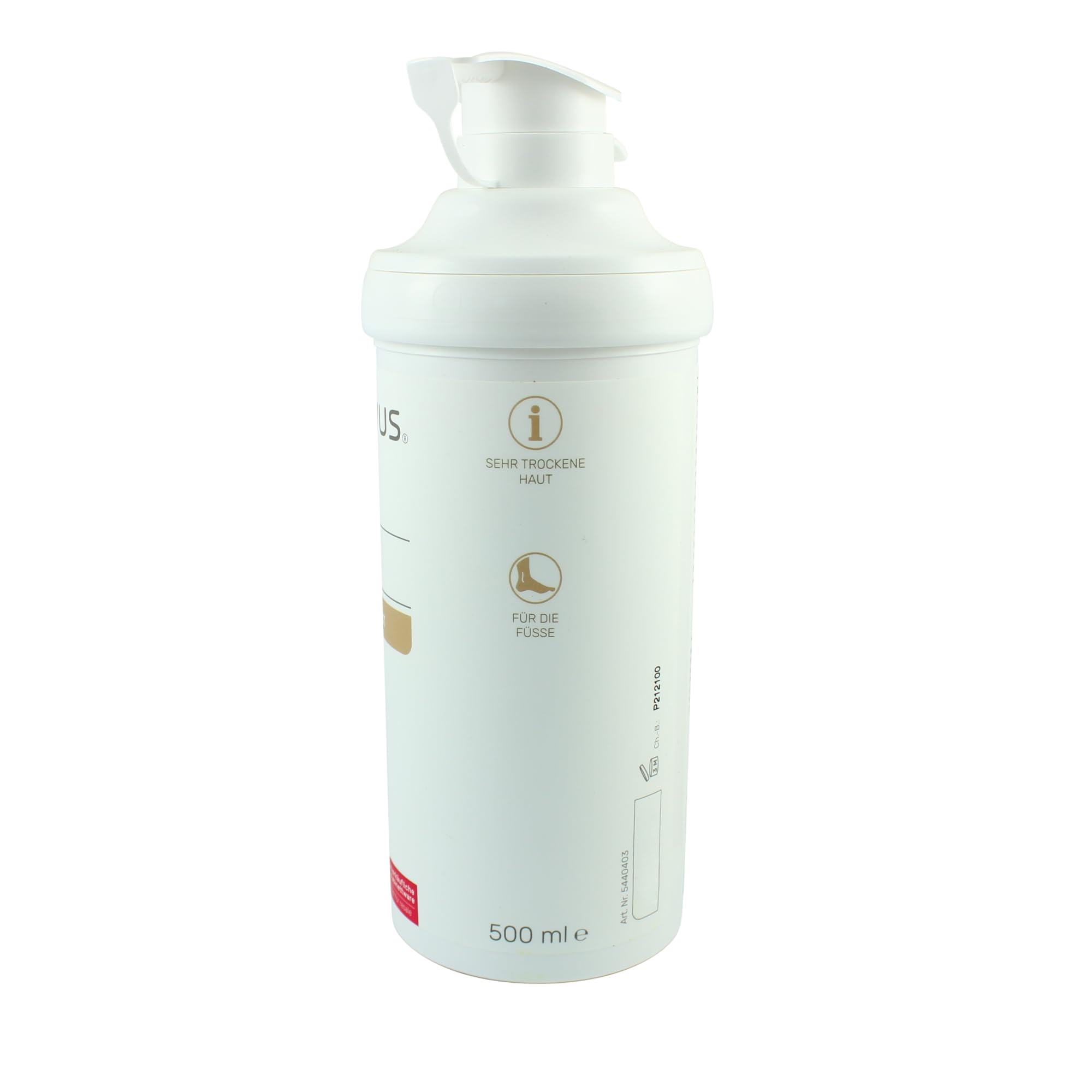 Foot Cream for Very Dry Skin – Intensive Moisturizing with Natural Oils & Extract – Nourishes, Softens & Protects - 500ml Bottle