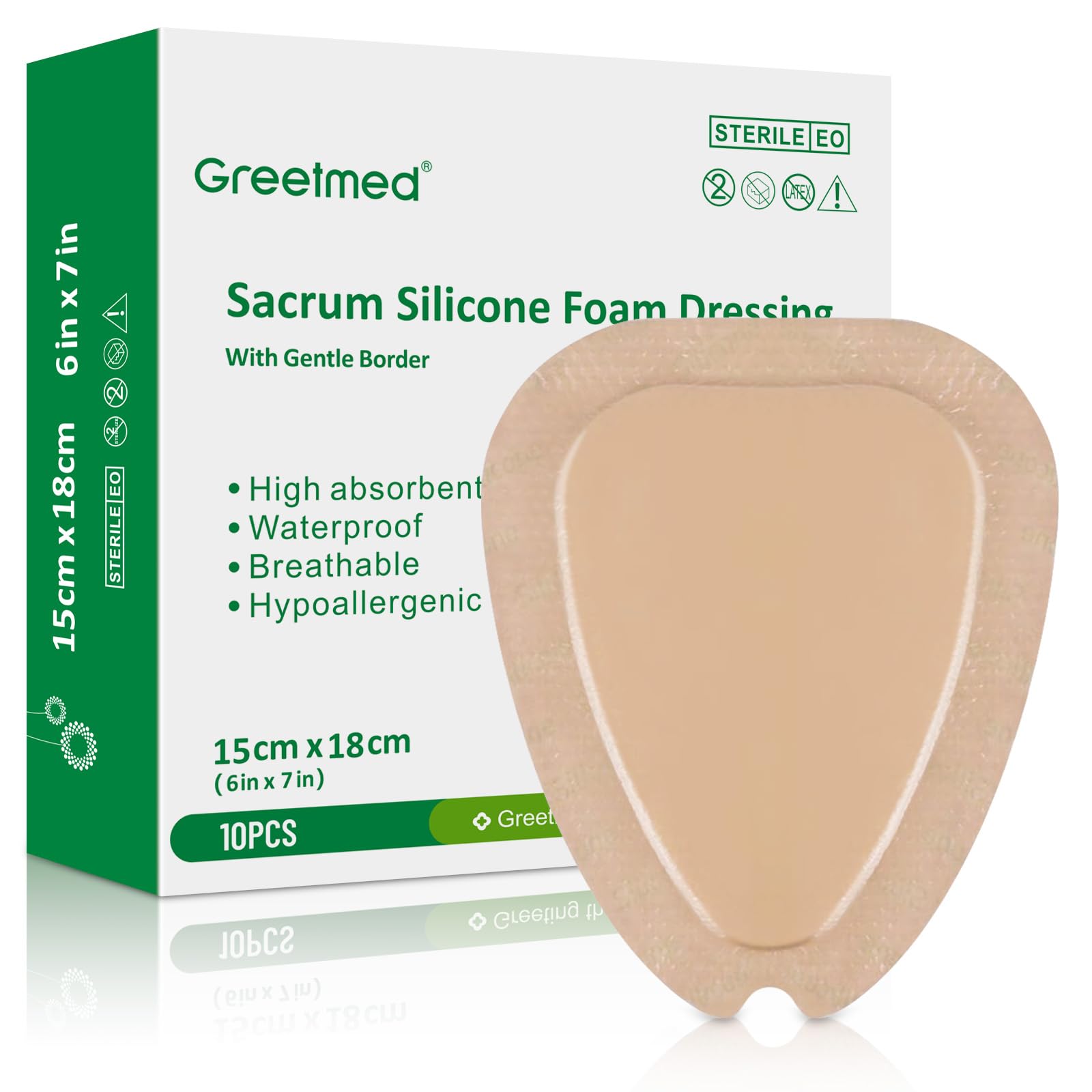 Sacrum Silicone Foam Wound Dressing for Pressure Care