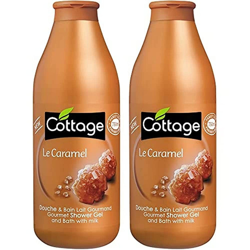 Cottage Gourmet Shower Gel and Bath with Milk Caramel - Pack of 2