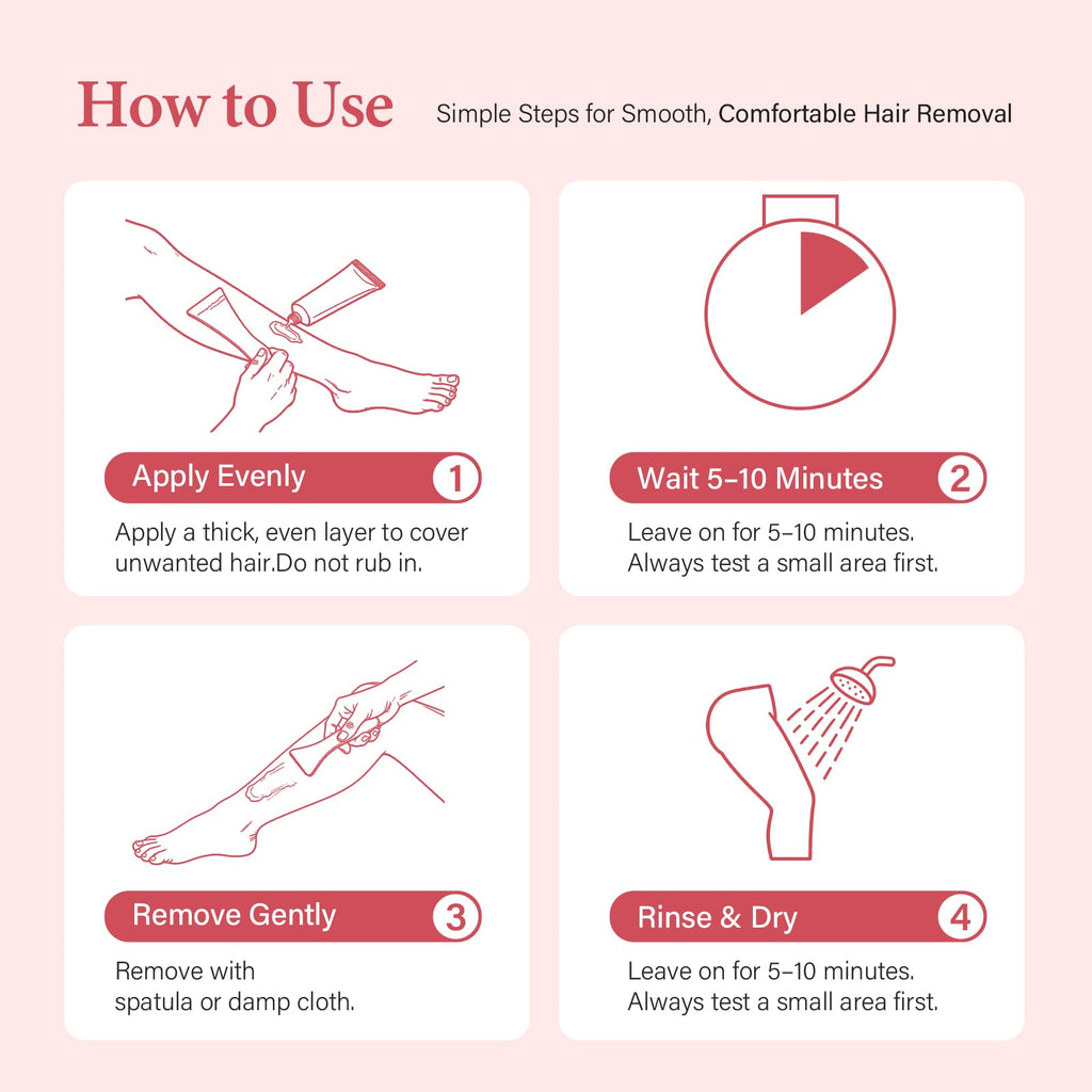 BreeMuse Hair Removal Cream for Women, Painless Depilatory Cream for Legs, Bikini Line & Underarms, Fast 5-10 Minute Body Hair Remover for Sensitive Skin with Moisturizing & Smoothing Formula