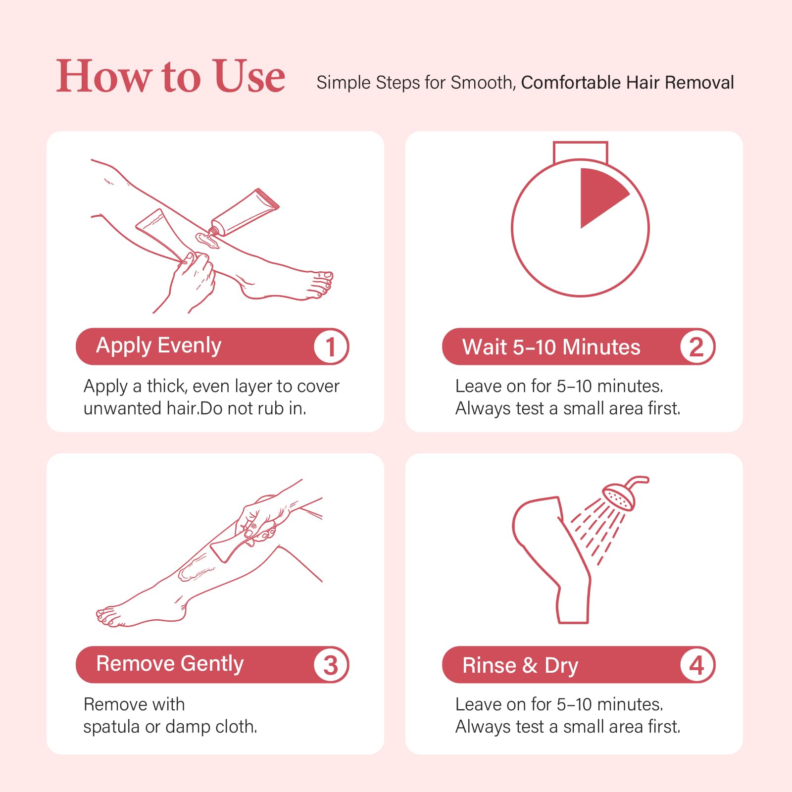 BreeMuse Hair Removal Cream for Women, Painless Depilatory Cream for Legs, Bikini Line & Underarms, Fast 5-10 Minute Body Hair Remover for Sensitive Skin with Moisturizing & Smoothing Formula
