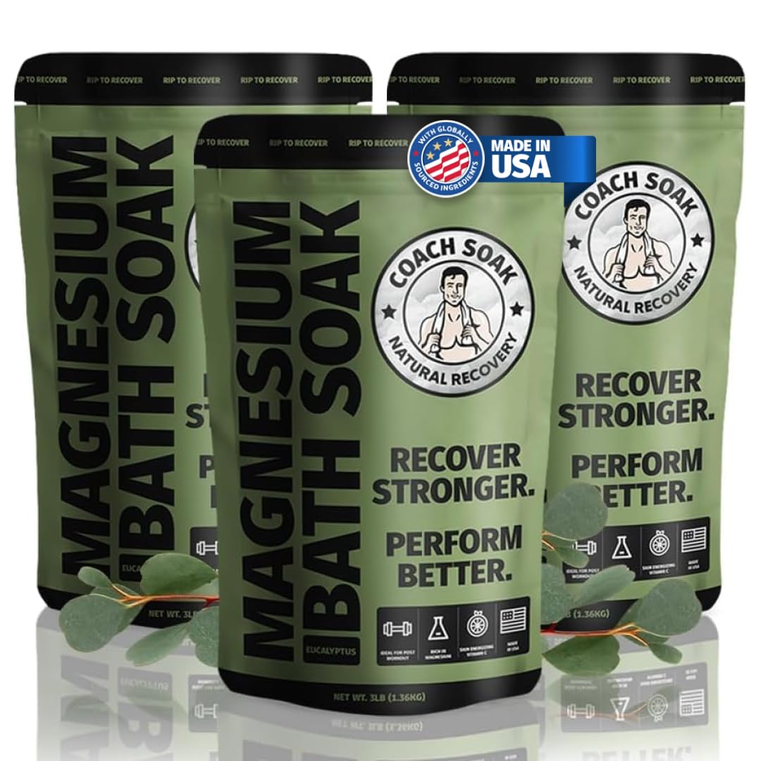 Coach Soak Recovery Bath Soak - Alternative to Epsom Salt Magnesium Flakes