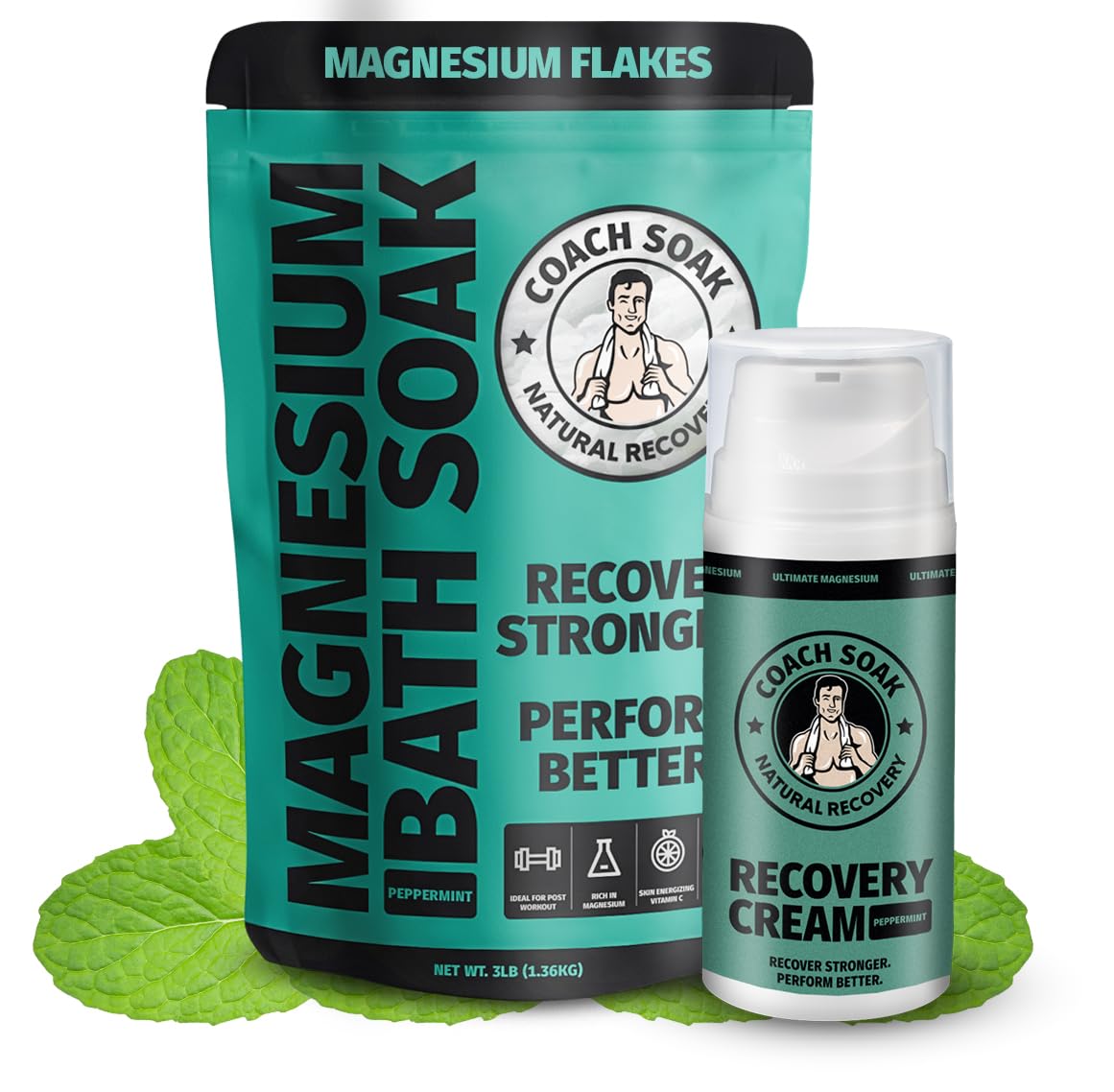 Coach Soak Recovery Bath Soak - Alternative to Epsom Salt Magnesium Flakes