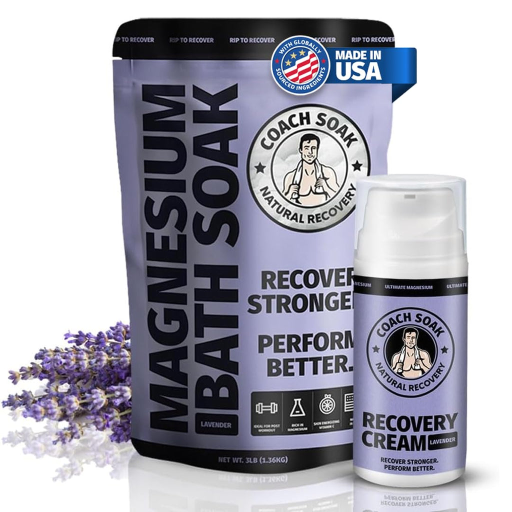 Coach Soak Recovery Bath Soak - Alternative to Epsom Salt Magnesium Flakes
