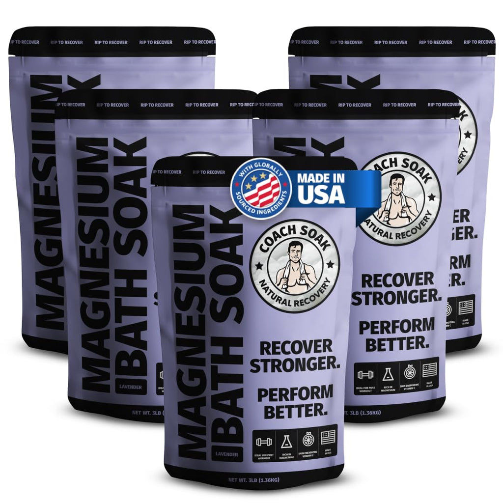 Coach Soak Recovery Bath Soak - Alternative to Epsom Salt Magnesium Flakes