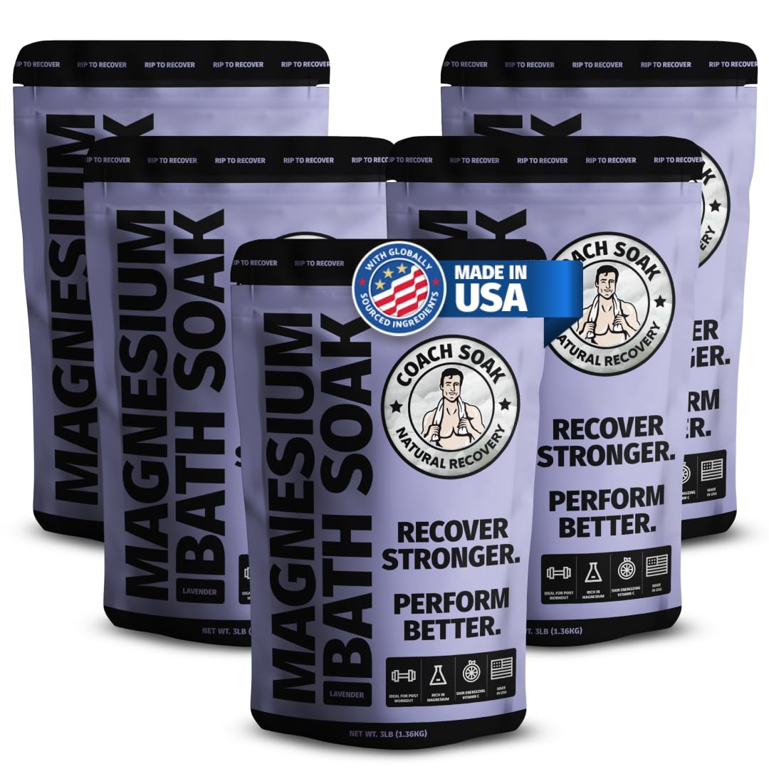 Coach Soak Recovery Bath Soak - Alternative to Epsom Salt Magnesium Flakes