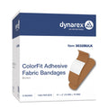 Dynarex ColorFit Brown Fabric Bandages 3/4 x 3 Inch