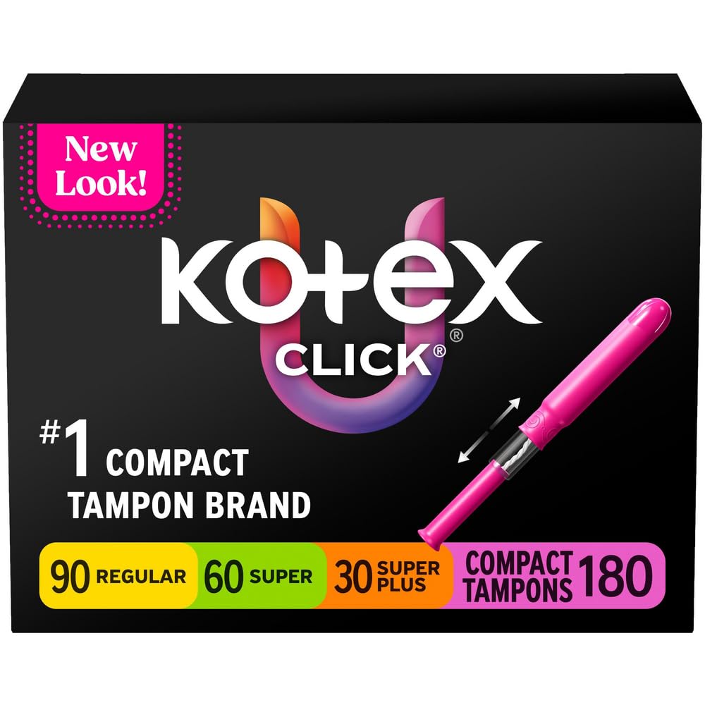 U by Kotex Click Compact Tampons for Everyday Protection