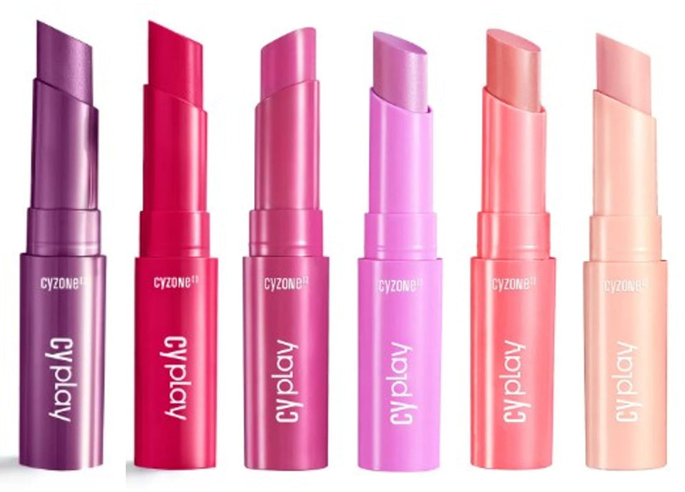 CyPlay Creamy Lip Balm Set in 6 Assorted Shades