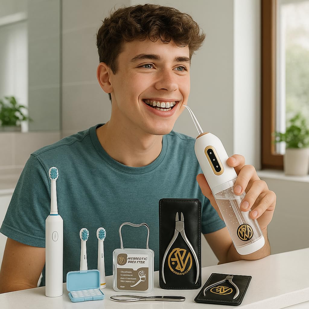 WG International Braces Care Kit with Electric Toothbrush