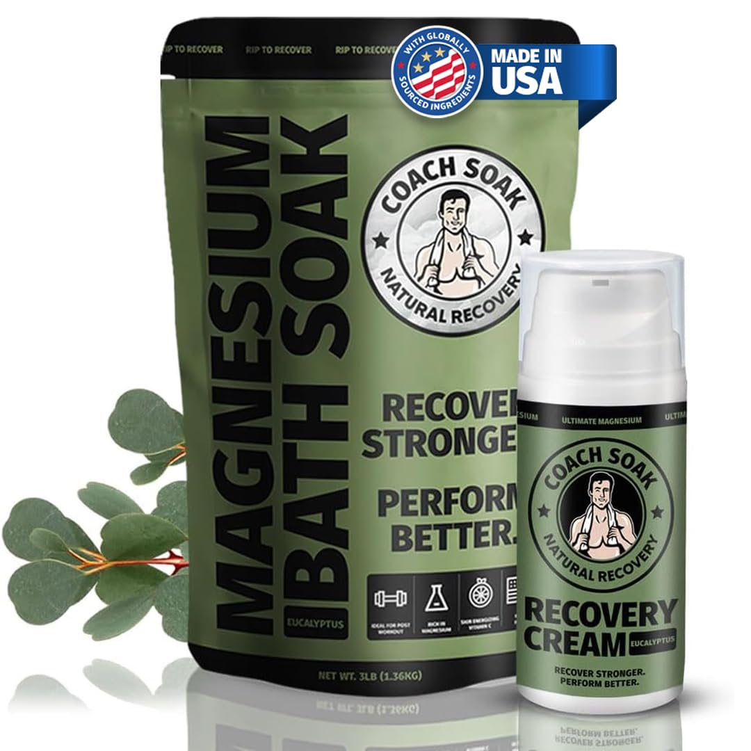 Coach Soak Recovery Bath Soak - Alternative to Epsom Salt Magnesium Flakes