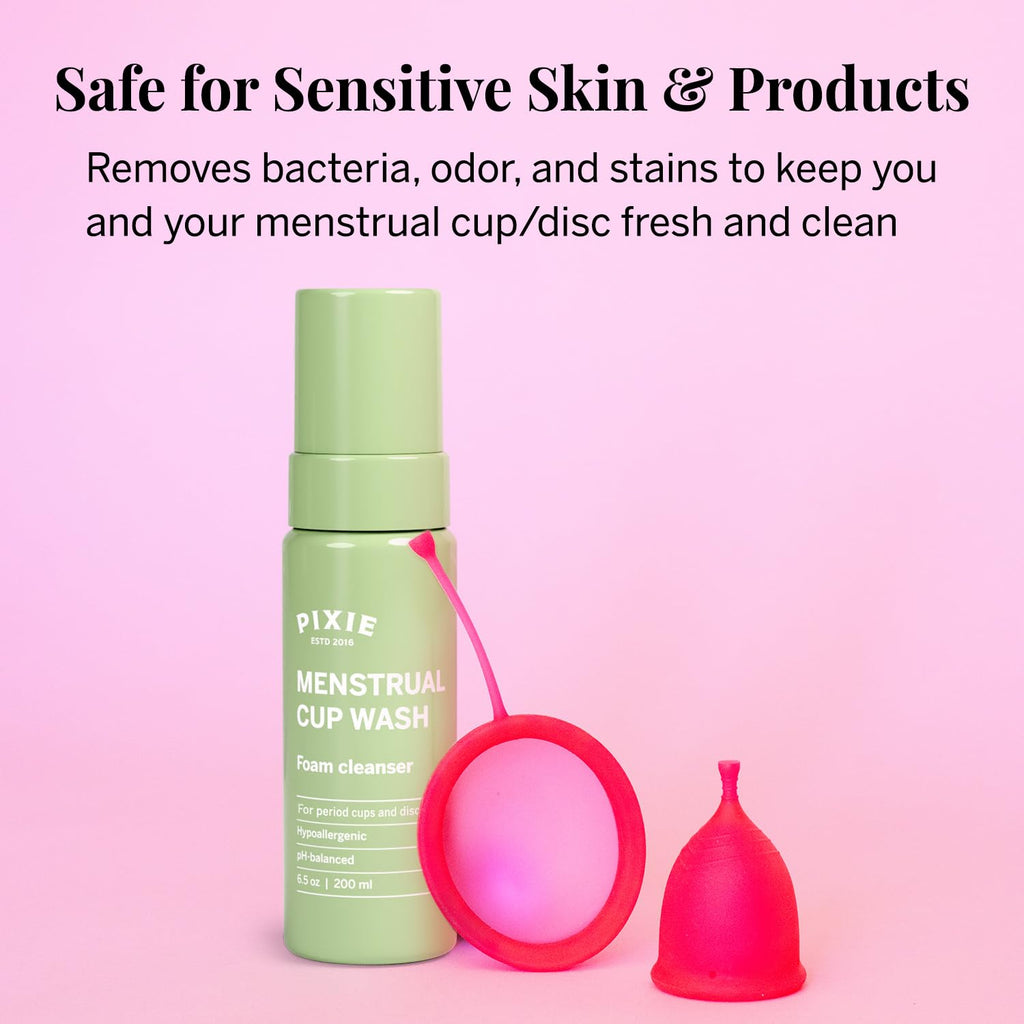 ixie Foaming Menstrual Cup & Disc Wash 3-Pack