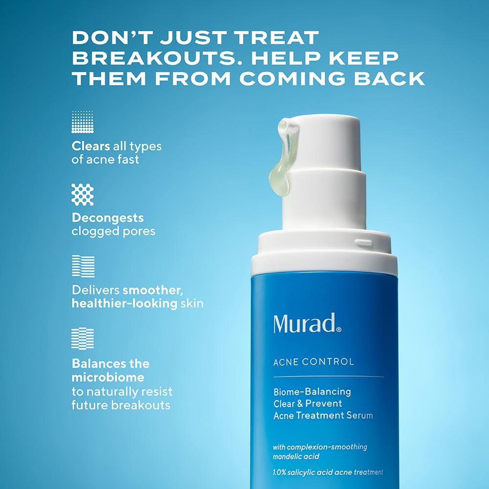 Murad Acne Dual Treatment Combo - Deep Relief and Biome-Balancing Spot Treatments with Triple Acids and Phytosteroids for Maximum Strength Clearing and Preventing Deep Painful Breakouts, Set of 2