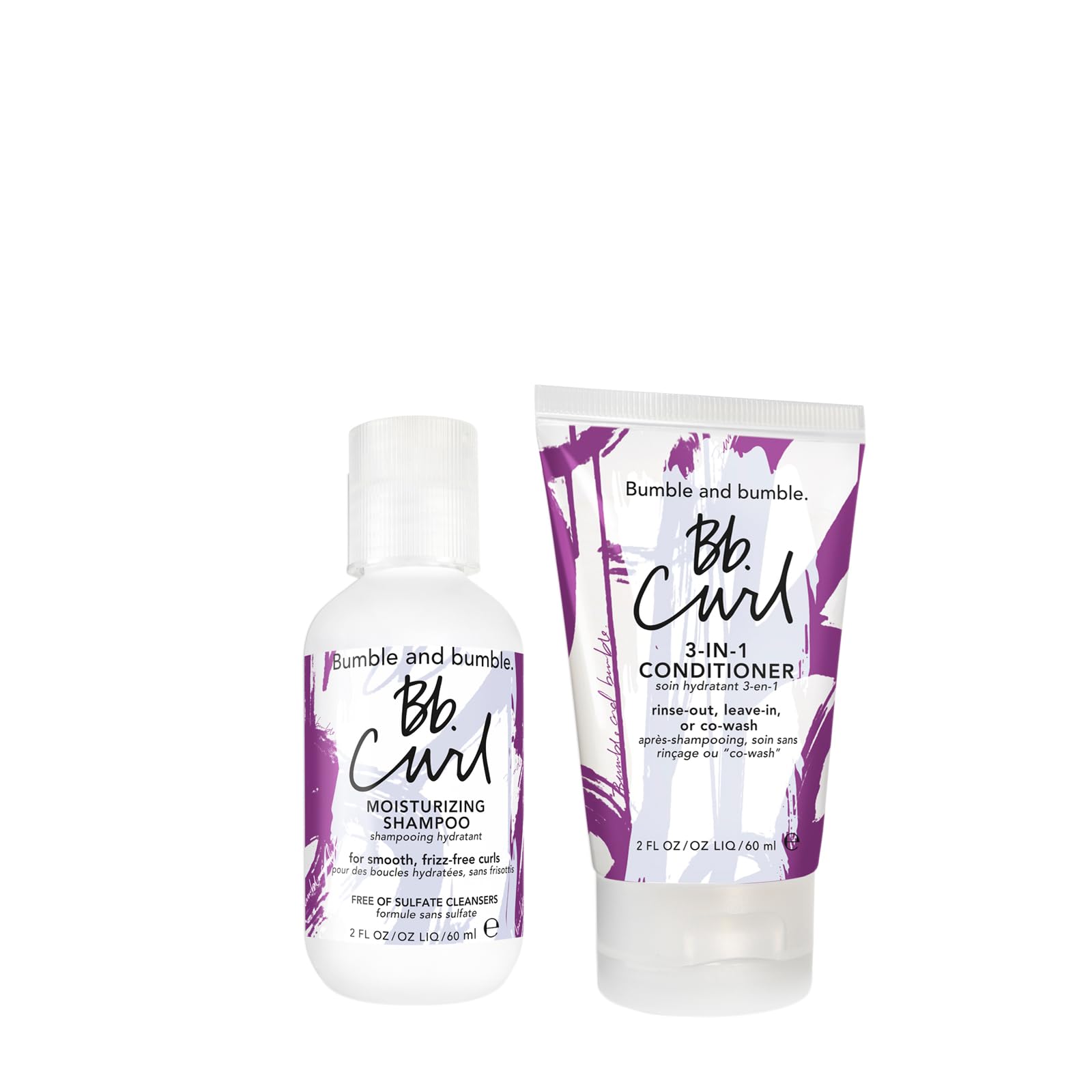 Bumble and bumble. Curl Moisturizing Shampoo + Curl 3-in-1 Conditioner Set | For Moisturized Curls | Frizz Control + Color Safe | Coily, Curly, Wavy | With Coconut, Avocado + Jojaba Oil