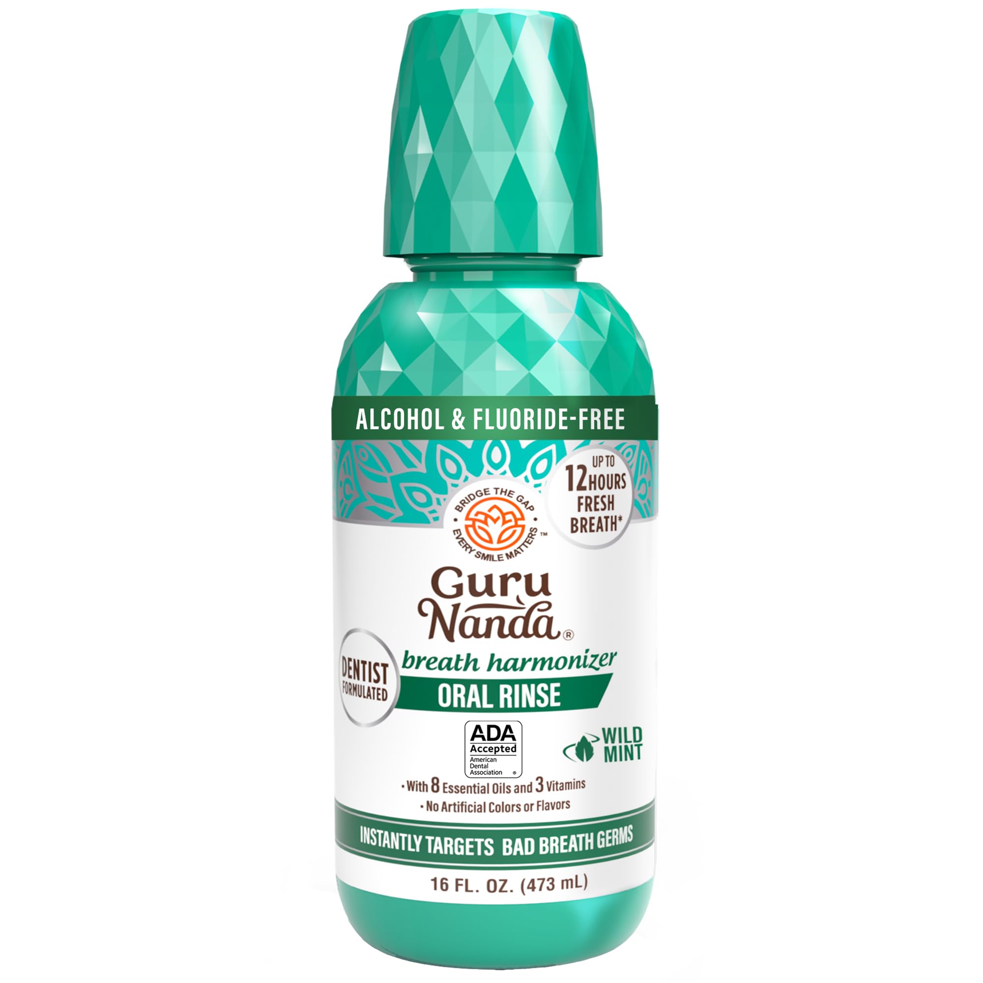 GuruNanda Fresh Breath Mouthwash for Daily Oral Care