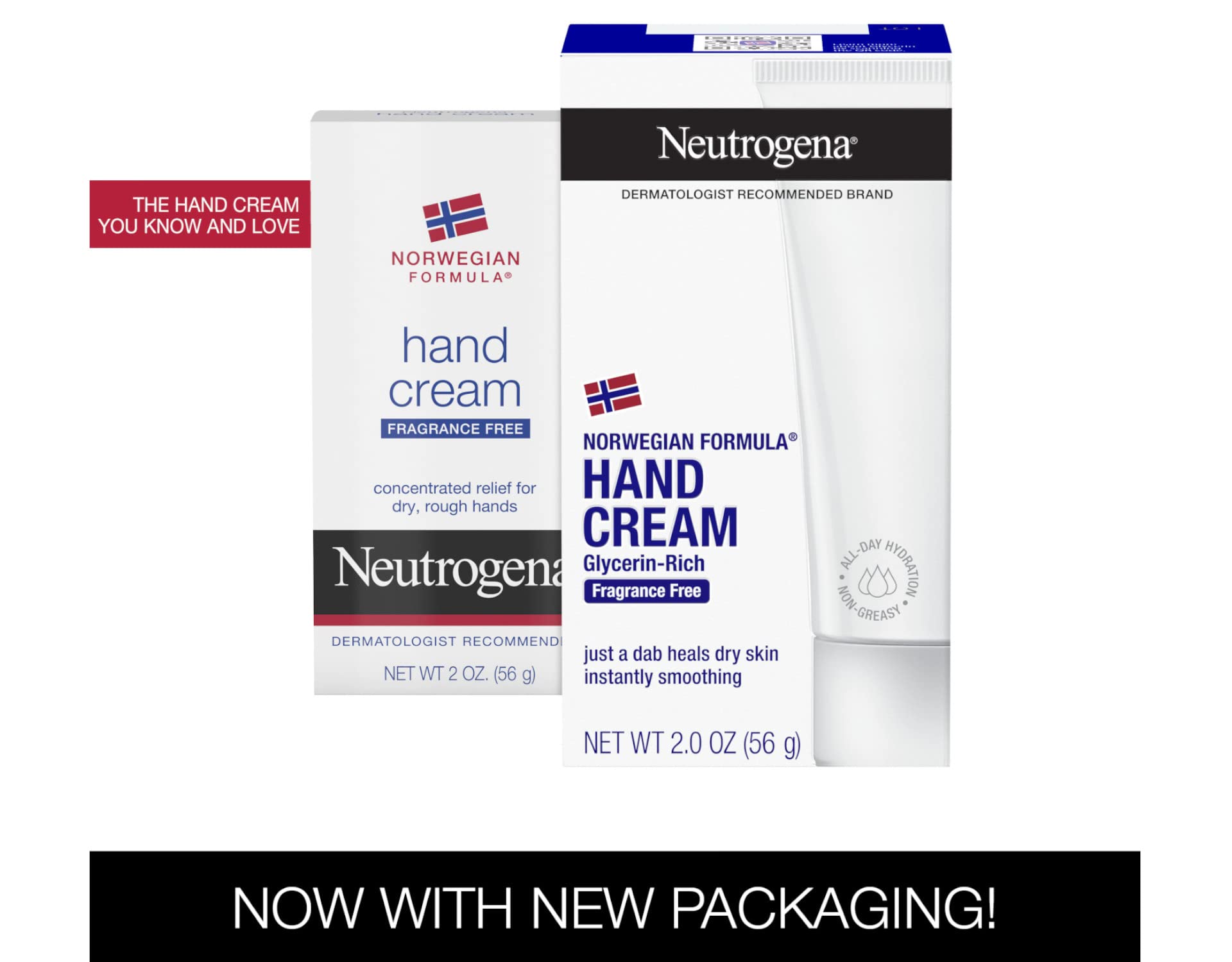 Johnson & Johnson 01300 Neutrogena Skin Care Hand Cream, Fragrance Free, 2 oz. Volume (Pack of 24)