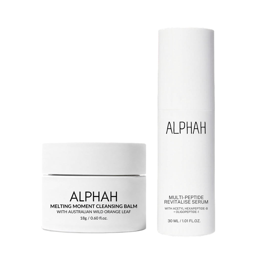 Alpha-H Melting Moment Cleansing Balm (90g) and Multi-Peptide Revitalise Serum 30ml Bundle