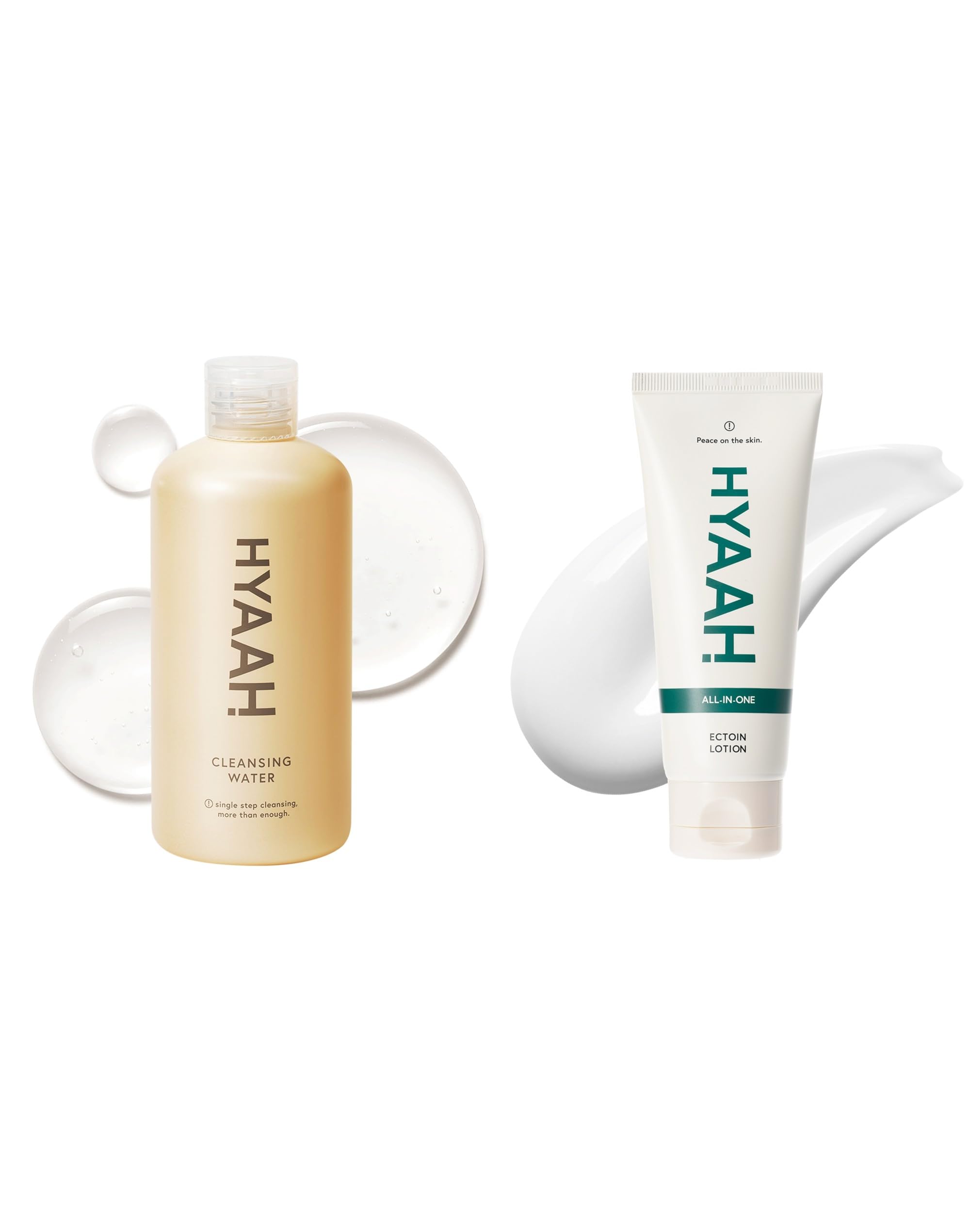 HYAAH Mild But Deep Cleansing Water All-in-one Ectoin Lotion Bundle