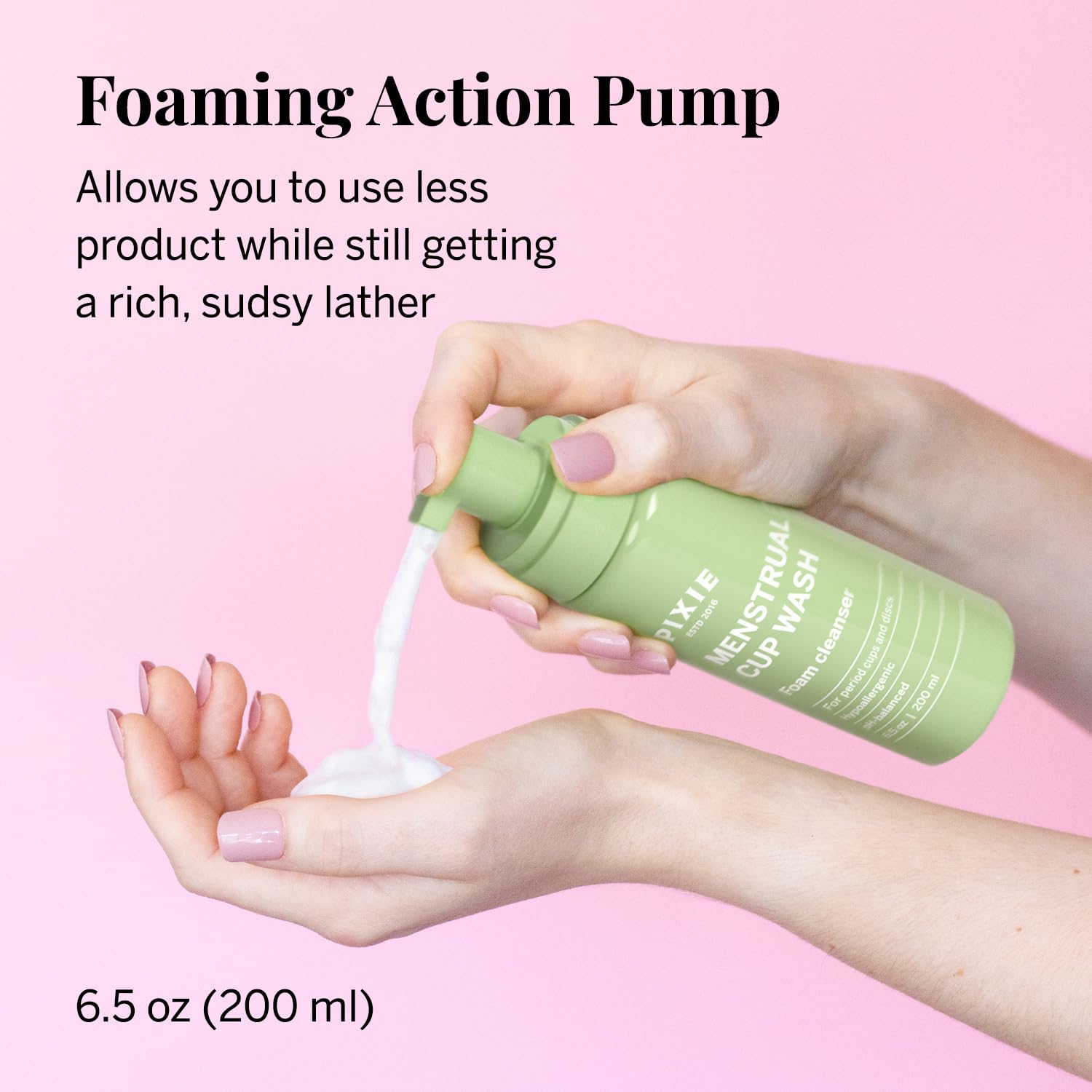 ixie Foaming Menstrual Cup & Disc Wash 3-Pack