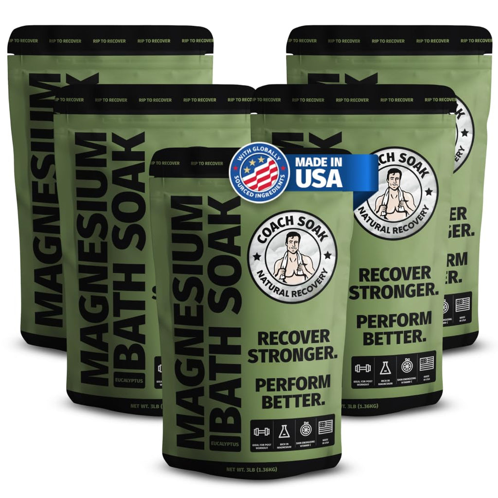 Coach Soak Recovery Bath Soak - Alternative to Epsom Salt Magnesium Flakes
