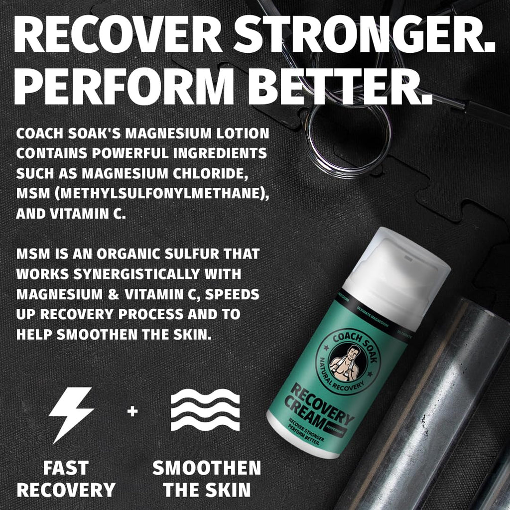 Coach Soak Recovery Bath Soak - Alternative to Epsom Salt Magnesium Flakes