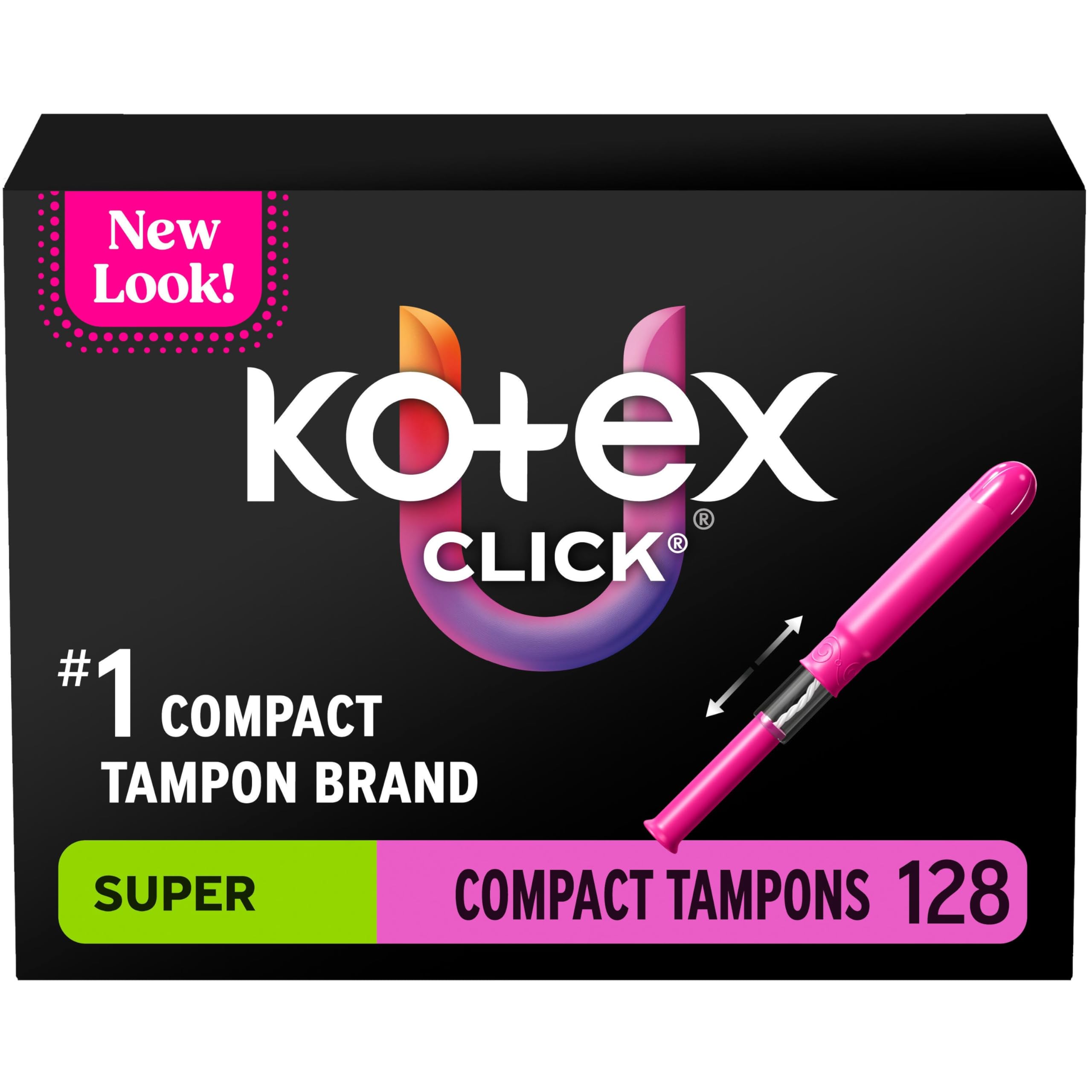 U by Kotex Click Compact Tampons for Everyday Protection
