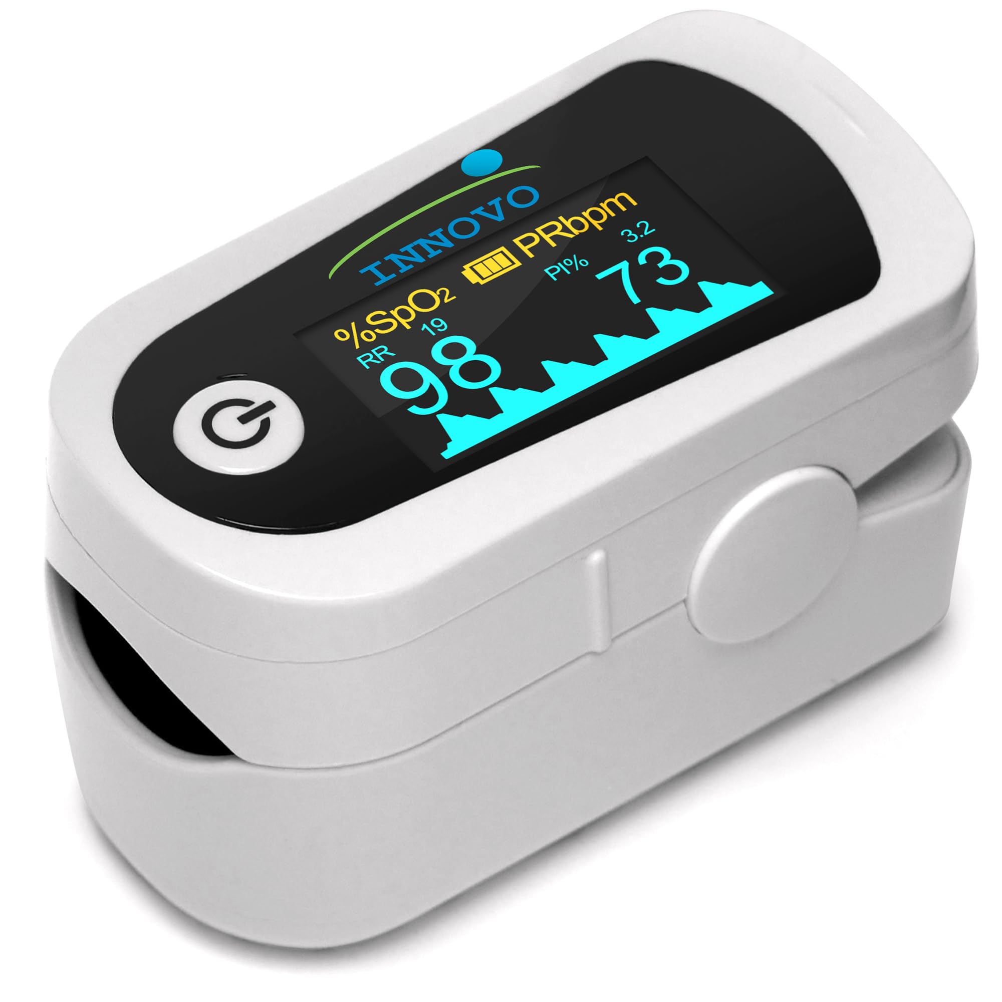 Innovo Deluxe Fingertip Pulse Oximeter with Alarm