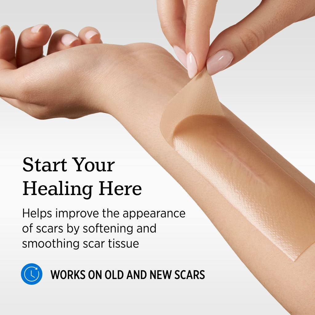 NUVADERMIS Clear Silicone Scar Tape for Surgical Scars