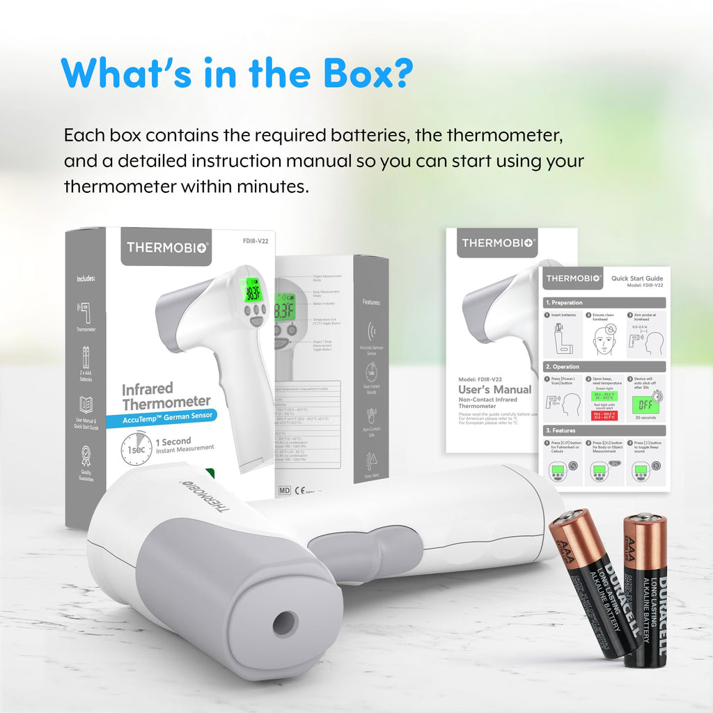 Medical Grade Touchless Infrared Forehead Thermometer