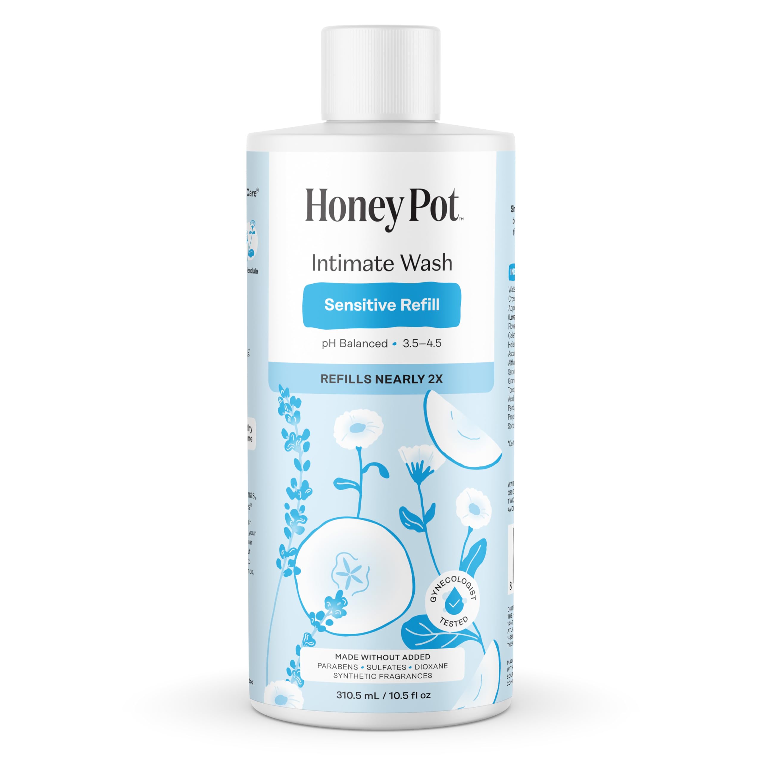 The Honey Pot Sensitive Feminine Wash Refill 10.5 oz 12-Pack
