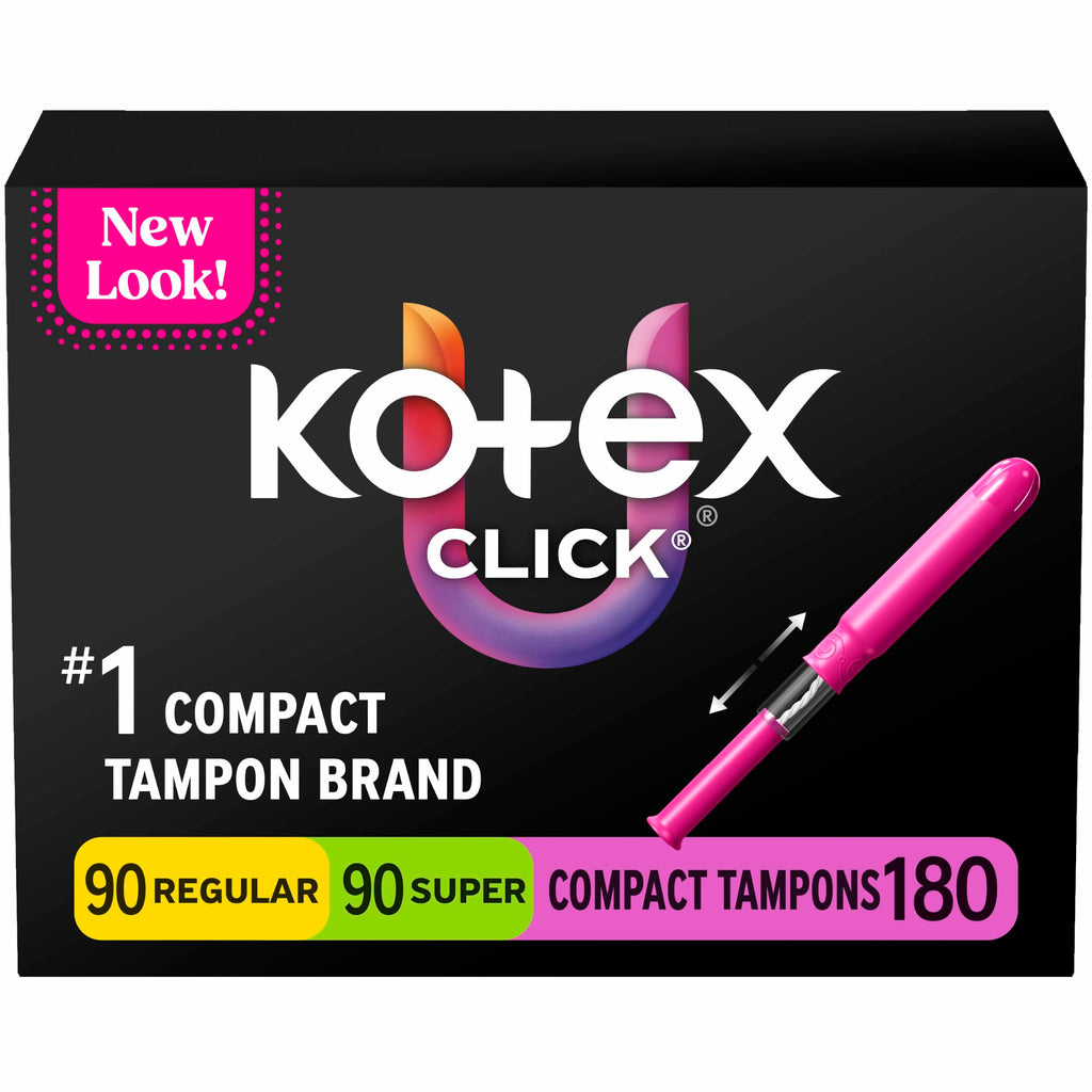 U by Kotex Click Compact Tampons for Everyday Protection