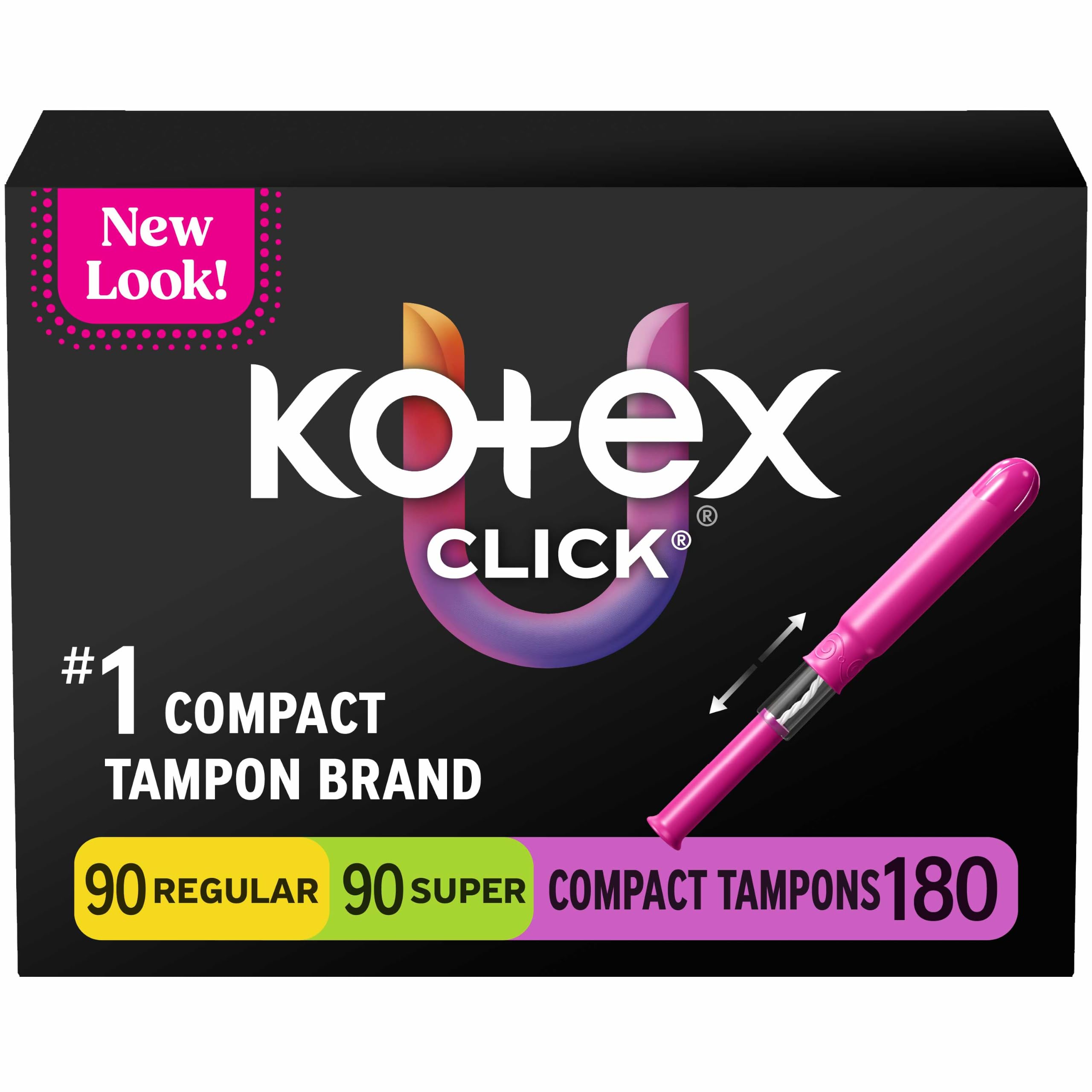 U by Kotex Click Compact Tampons for Everyday Protection