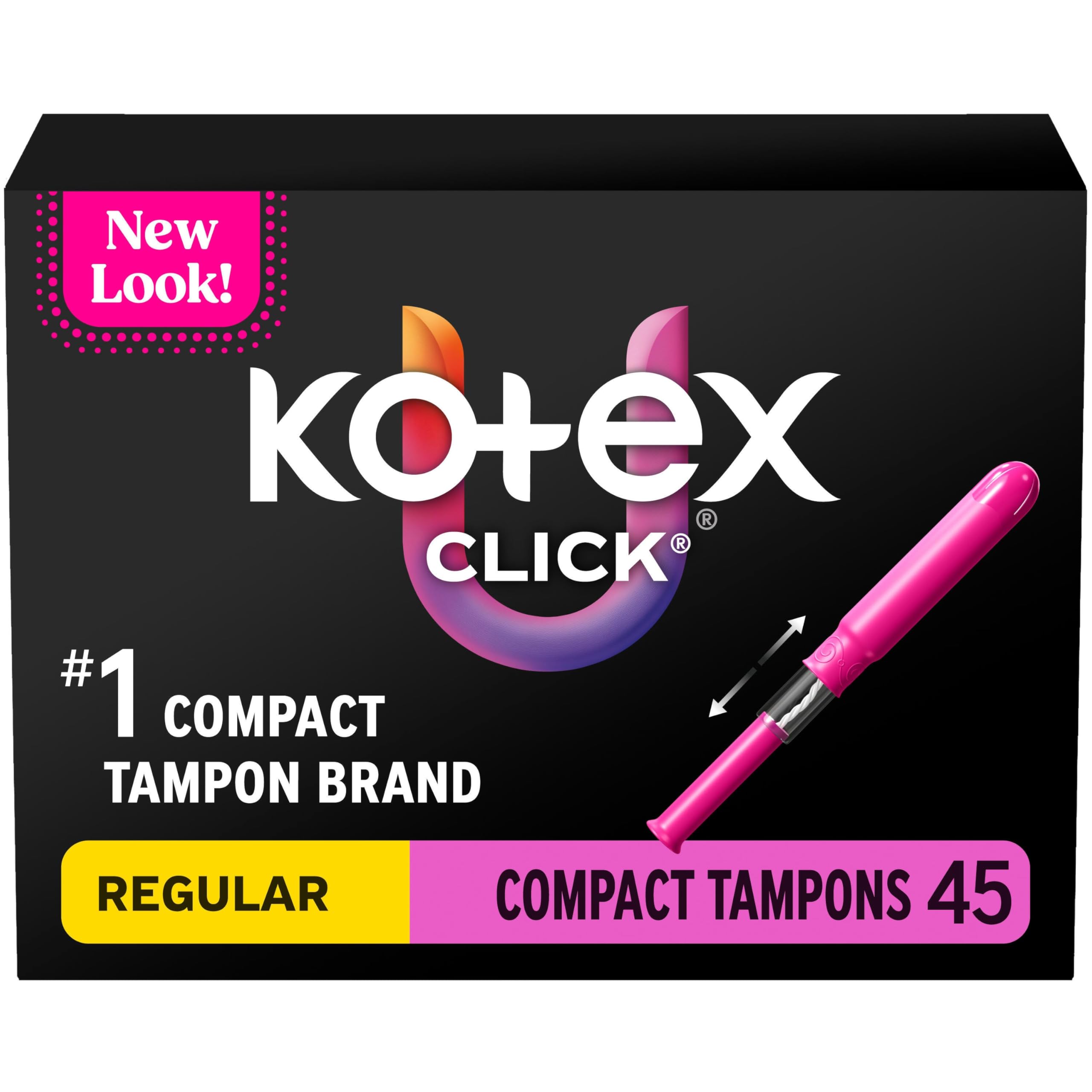 U by Kotex Click Compact Tampons for Everyday Protection