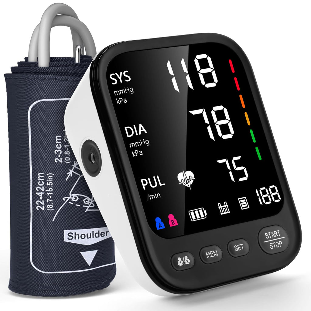 Automatic Upper Arm Blood Pressure Monitor with Large Display
