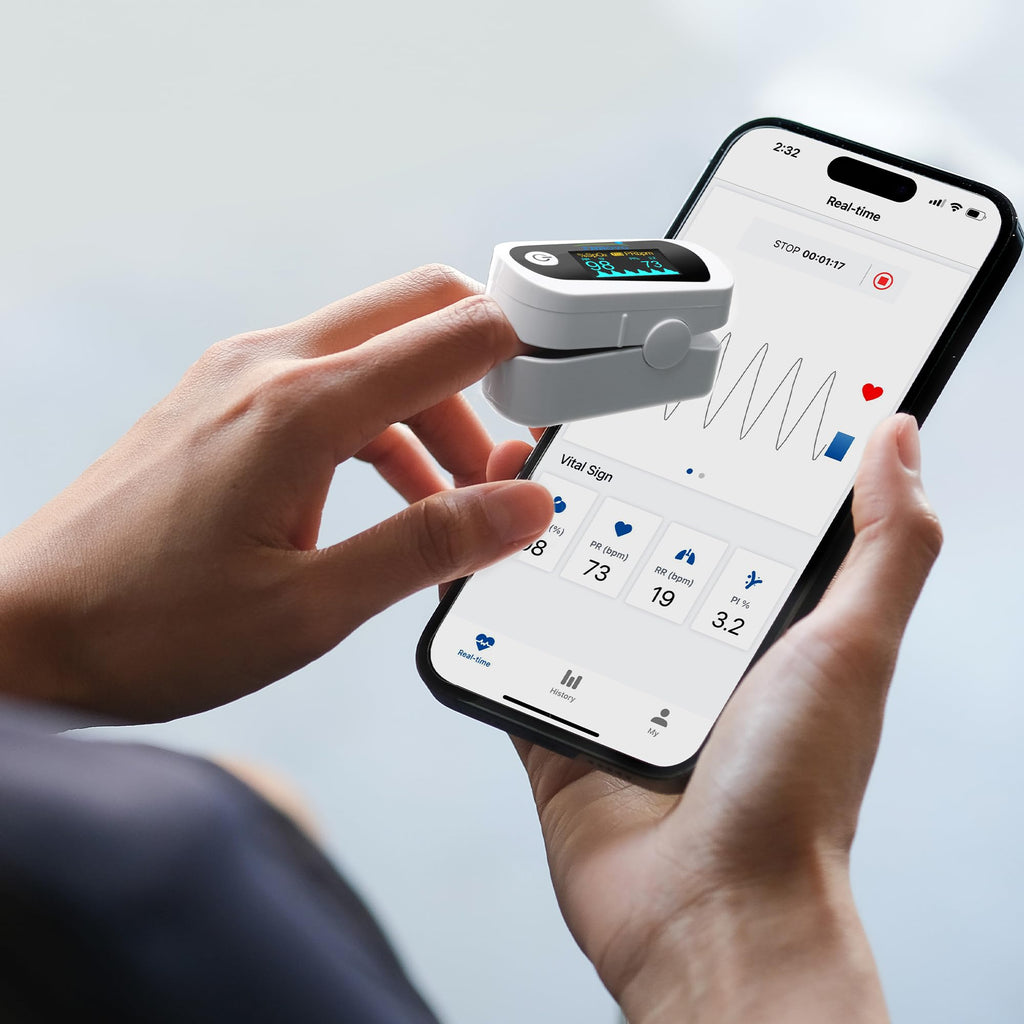 Innovo Deluxe Fingertip Pulse Oximeter with Alarm