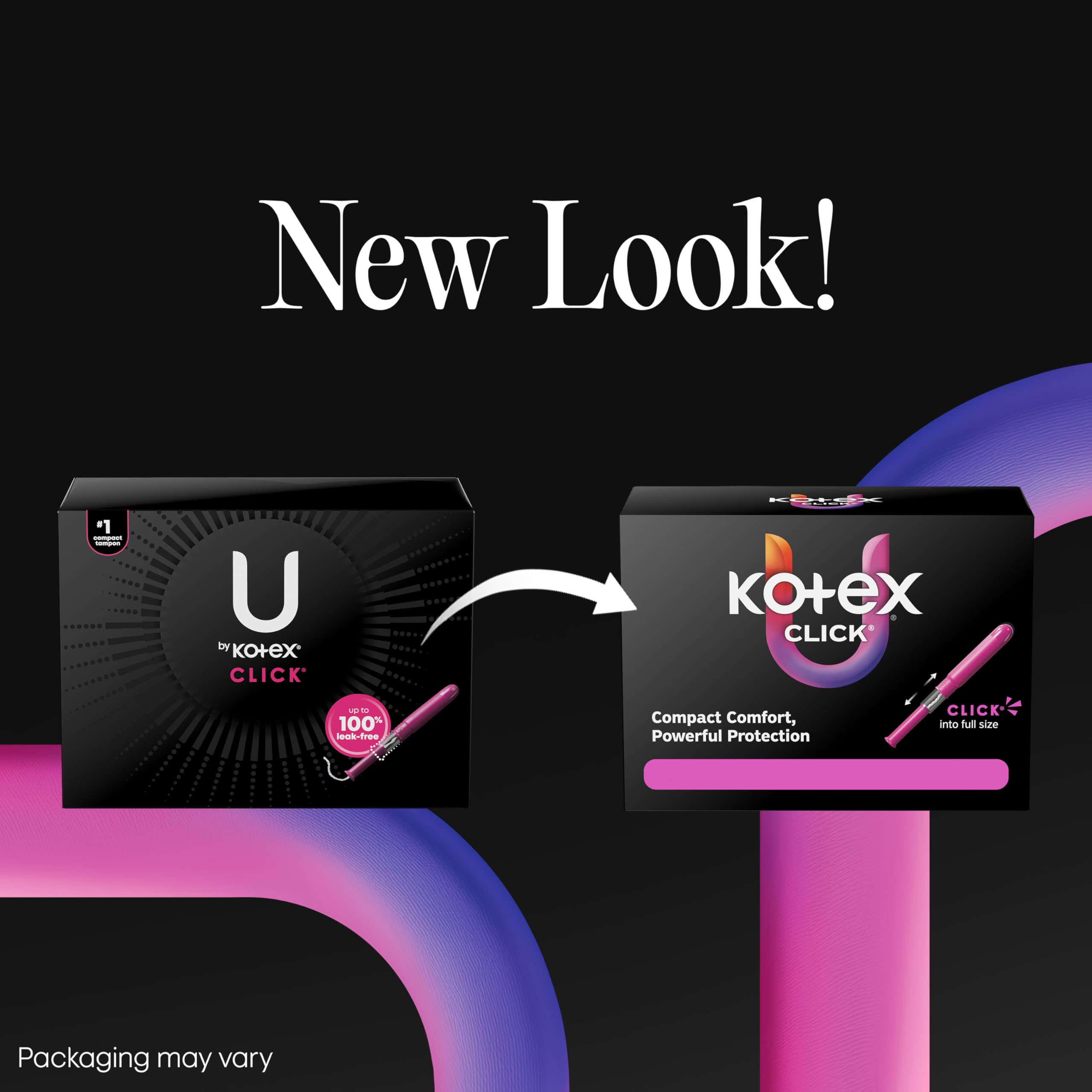 U by Kotex Click Compact Tampons for Everyday Protection