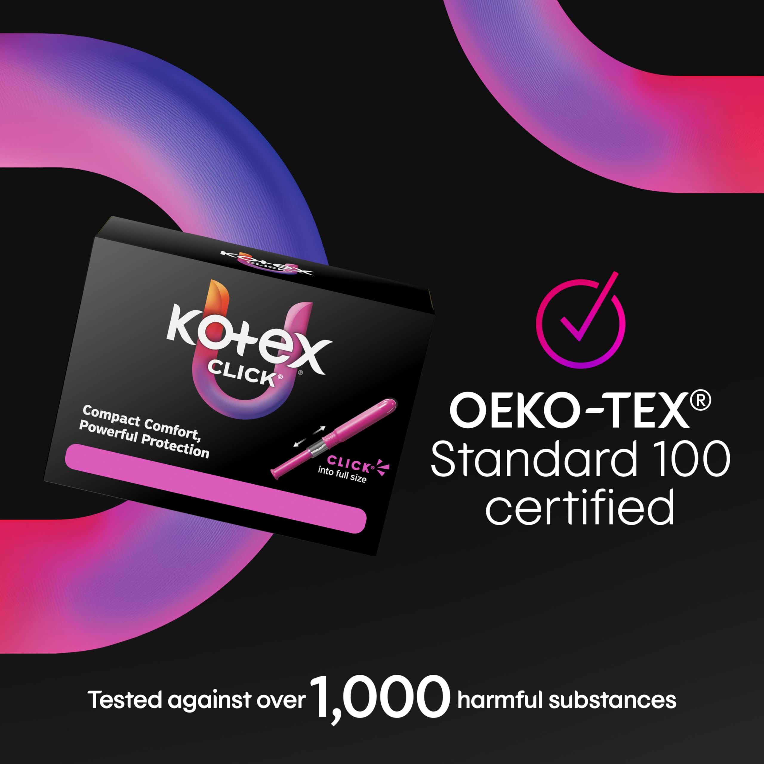 U by Kotex Click Compact Tampons for Everyday Protection