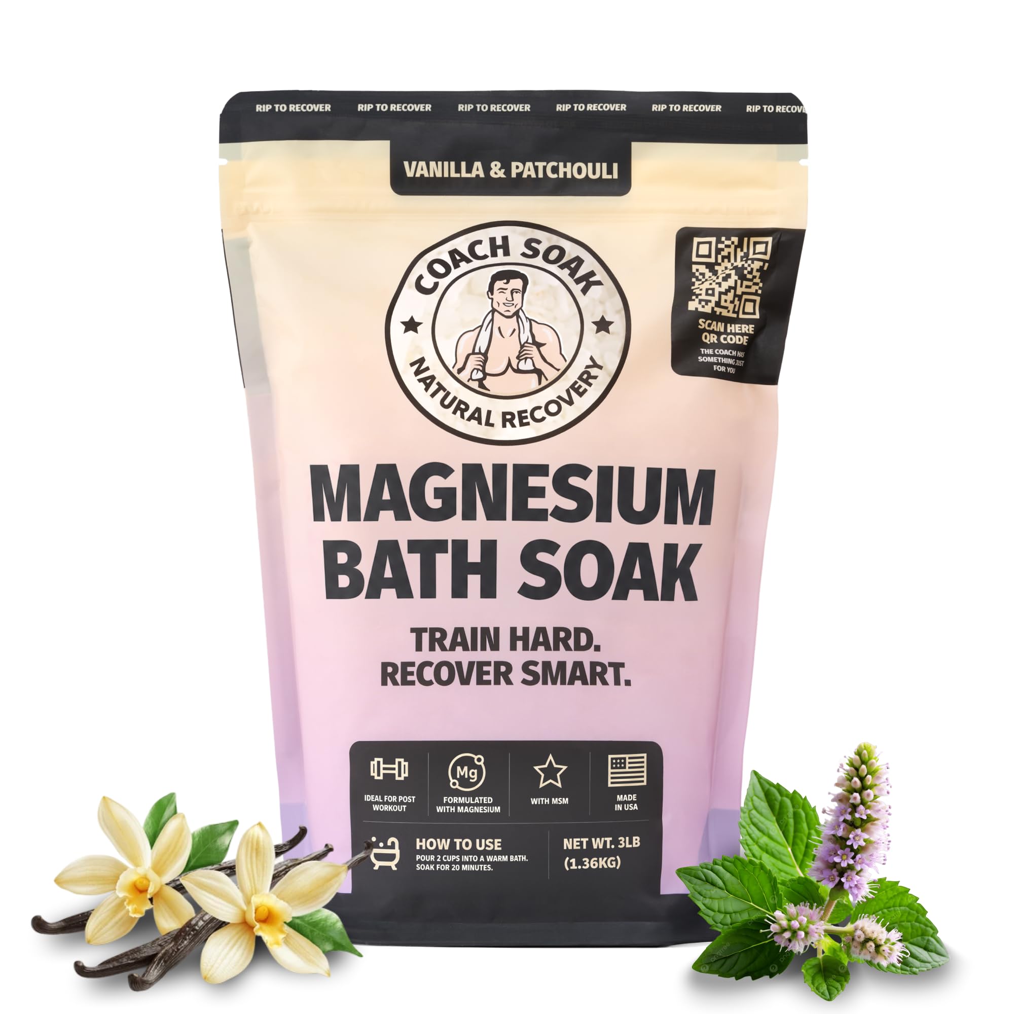 Coach Soak Recovery Bath Soak - Alternative to Epsom Salt Magnesium Flakes