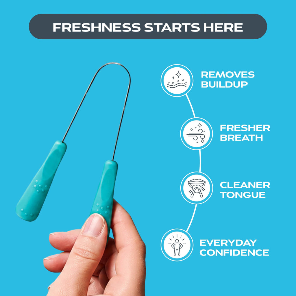 drTung's Stainless Steel Tongue Scraper for Oral Care