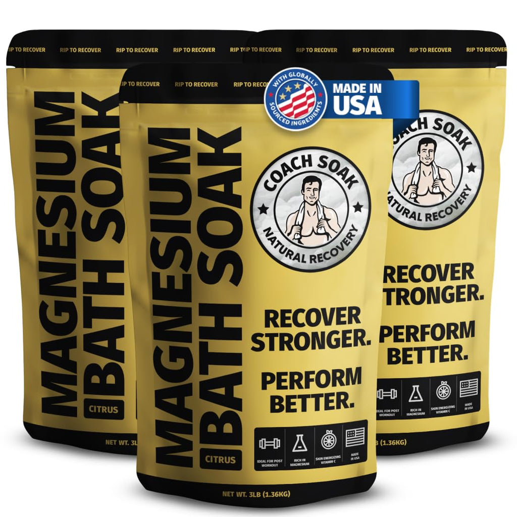 Coach Soak Recovery Bath Soak - Alternative to Epsom Salt Magnesium Flakes