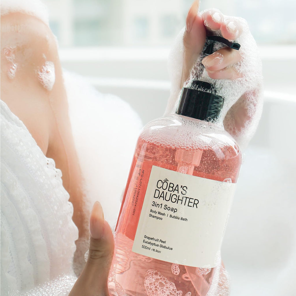 COBA’S DAUGHTER Stress Relief Bundle for Self Care Rituals | Coffee Scrub for Cellulite, Pure Aloe Vera Gel for Sunburn Relief, and 3-in-1 Grapefruit Body Wash