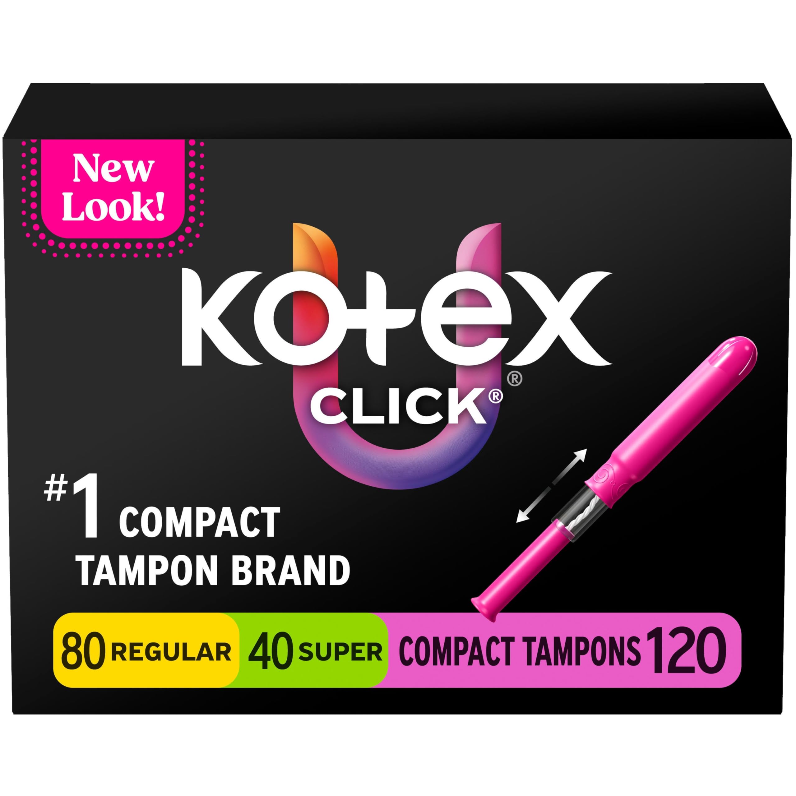 U by Kotex Click Compact Tampons for Everyday Protection
