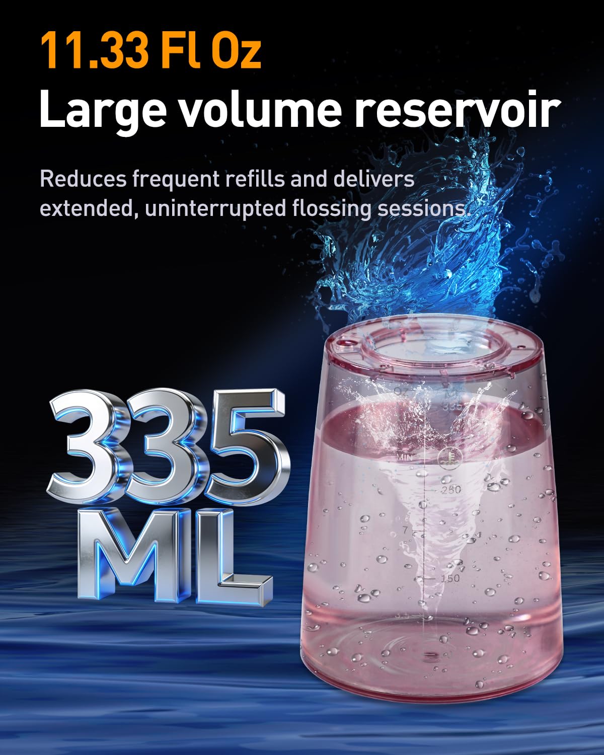 MySmile LP221 Cordless Water Flosser with UVC & OLED Display